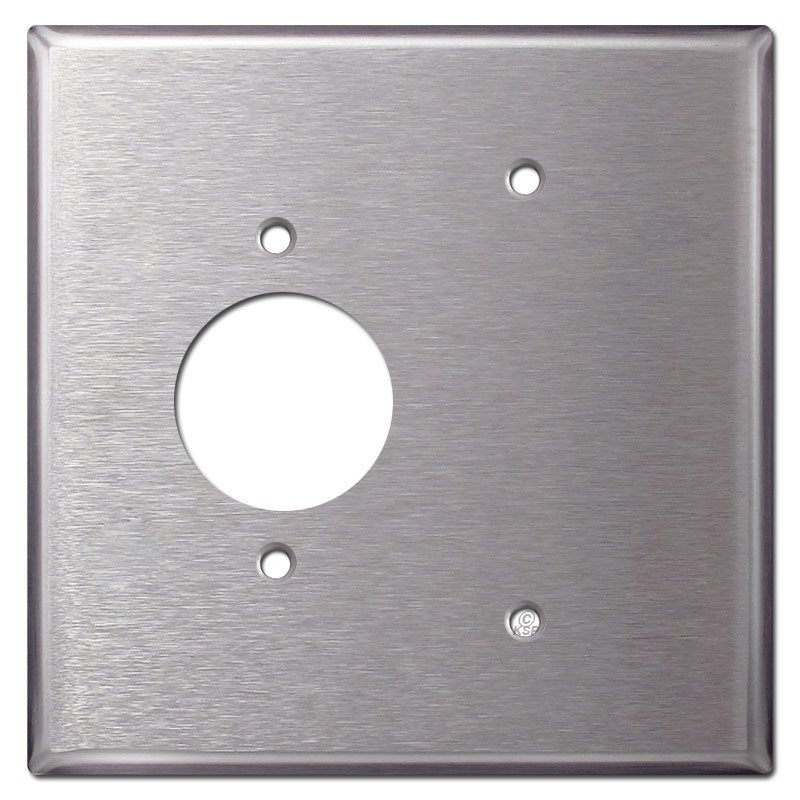 1.62'' 220 Twist Lock Outlet + Blank Cover Plate Kyle Switch Plates