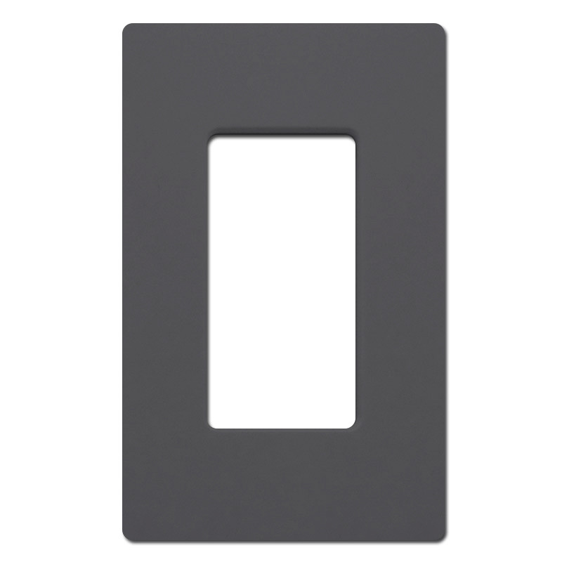 Graphite Switch & Outlet Cover 3Gang Screwless Plastic Legrand