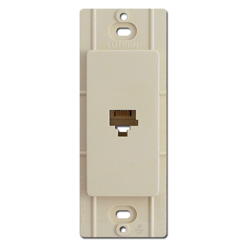 Ivory Phone & Cable Jacks for Electrical Outlet Plate Covers