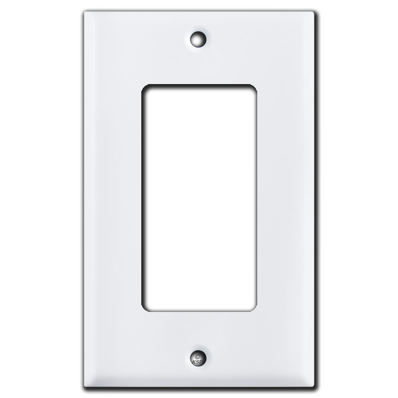 1 Rocker Switch Plate - White | Kyle Switch Plates