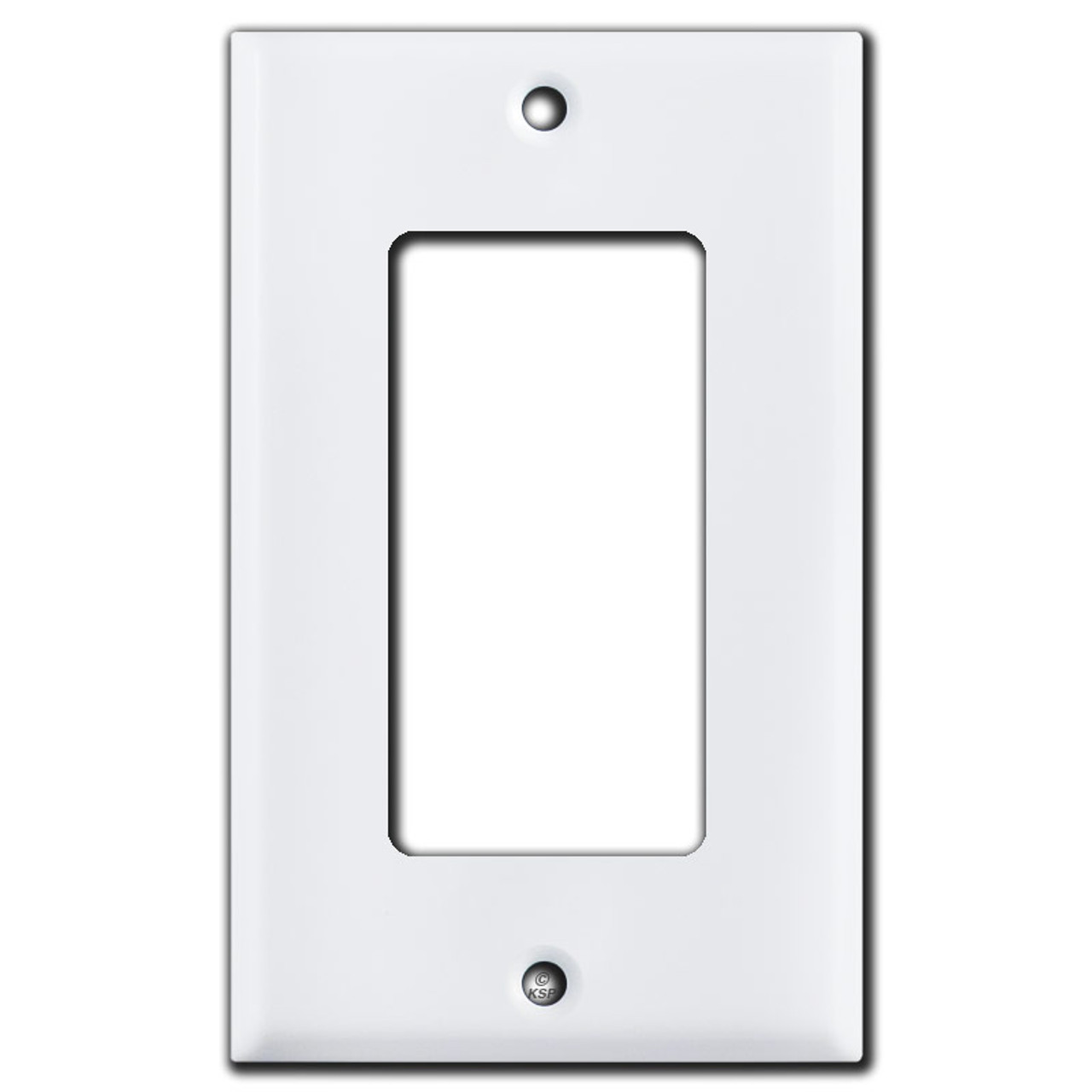 1 Rocker Switch Plate White Kyle Switch Plates