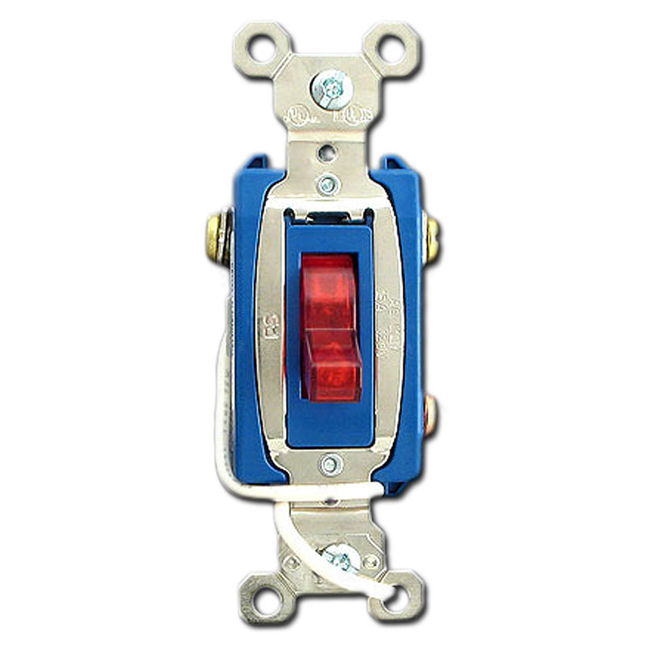 3 Way 15a Red Pilot Light Toggle Switch P U0026s Ps15ac3