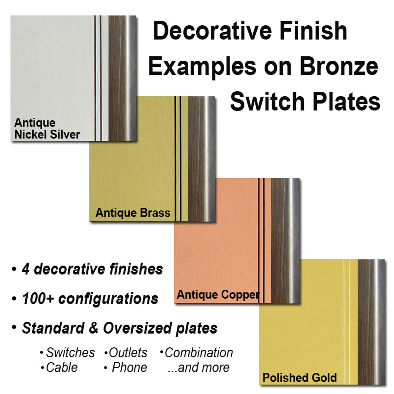 Decorative Bronze Metal Ribbon