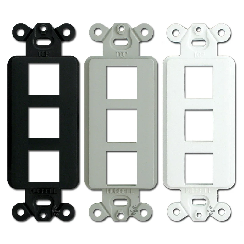 Hubbell Premise 3 Port Modular Jack Adapter Frames ISF3