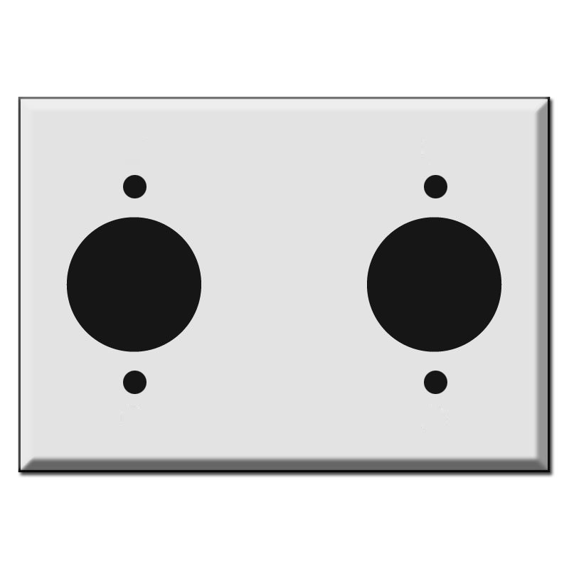 3 Trees Power Outlet Cover Plate - Black Wrinkle Finish, Steel, Fits Standard Outlets, Wall Decor