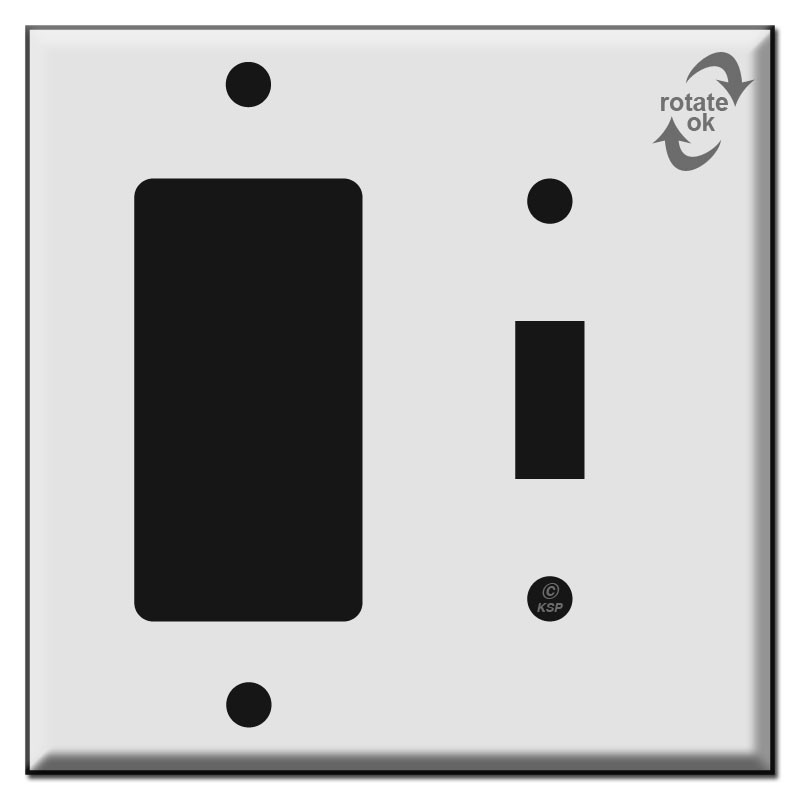 GFI Decora Outlet & Toggle Light Switch Cover Plates - Dark Bronze