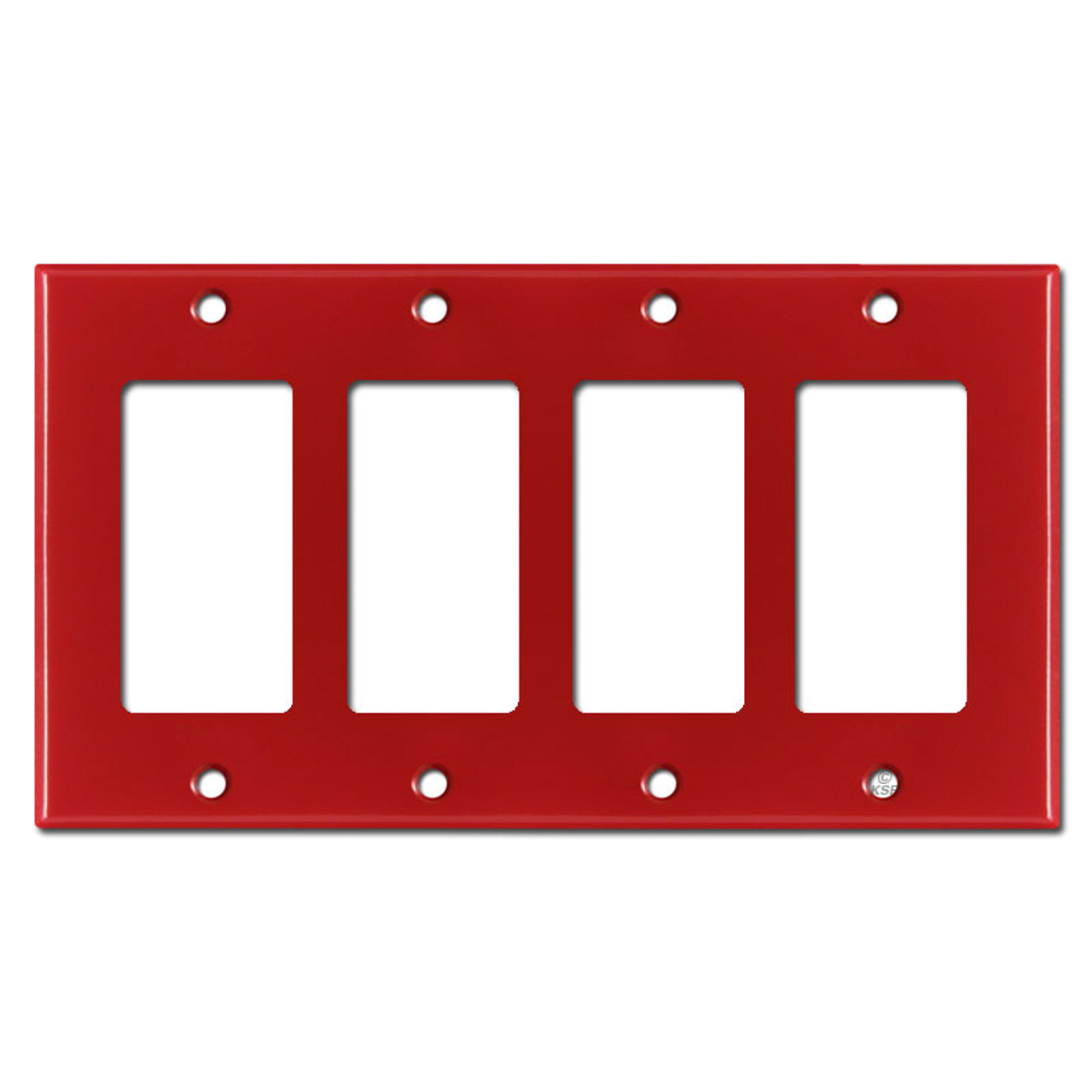 red and black light switch covers
