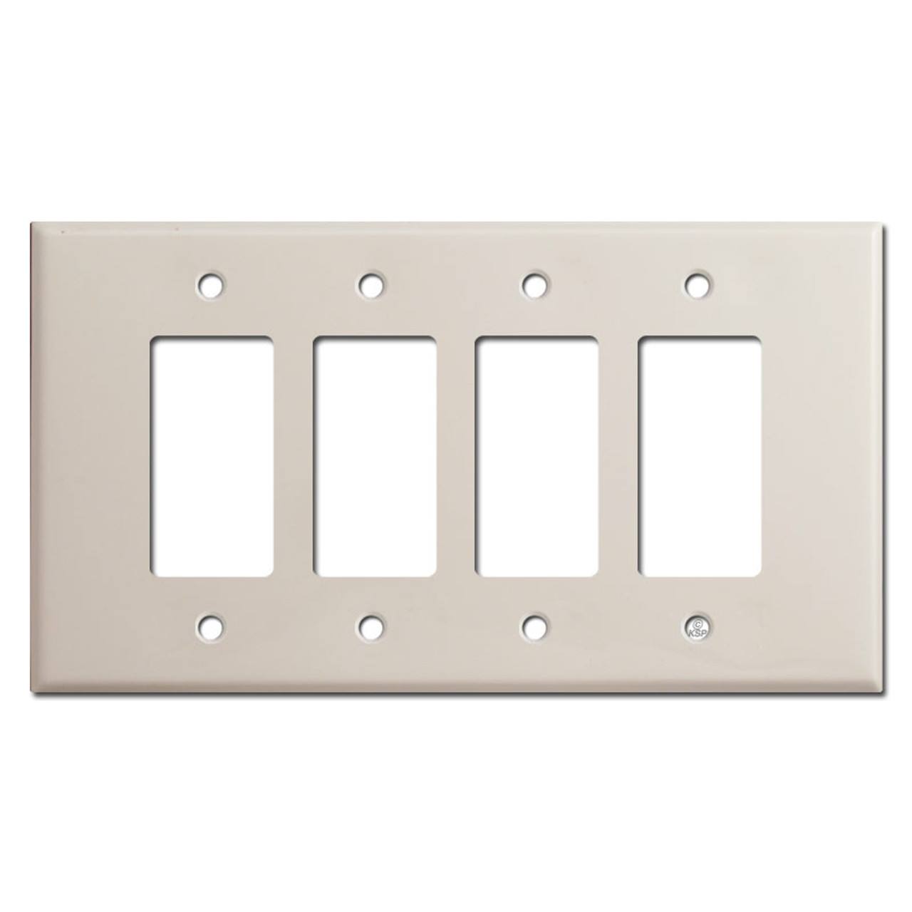 Oversized 4 Rocker Switch Plate Covers Light Almond
