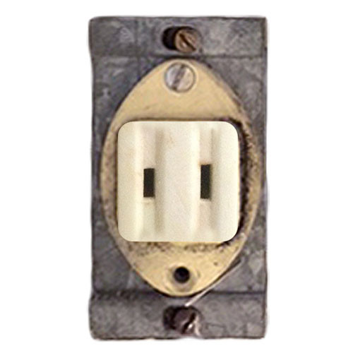 Older Type Sierra Electric Square Outlet Switch Plates Ivory