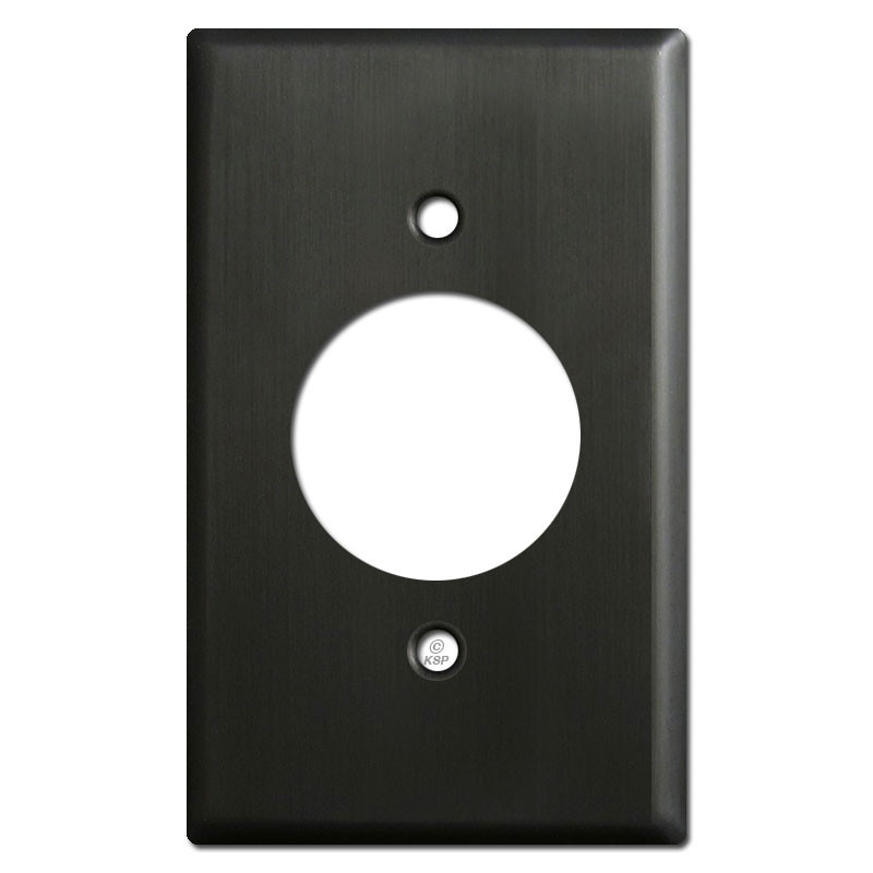 1.62'' Single Gang 20A Receptacle Plate Covers Dark Bronze