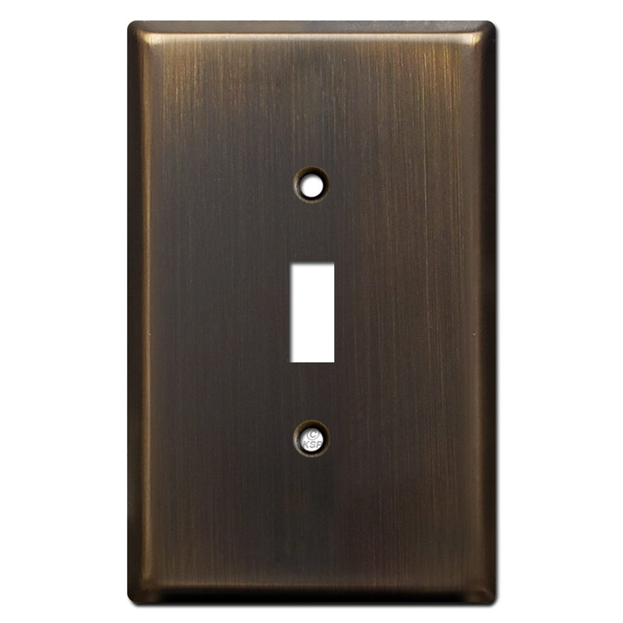 Jumbo Single Toggle Light Switch Covers Oil Rubbed Bronze