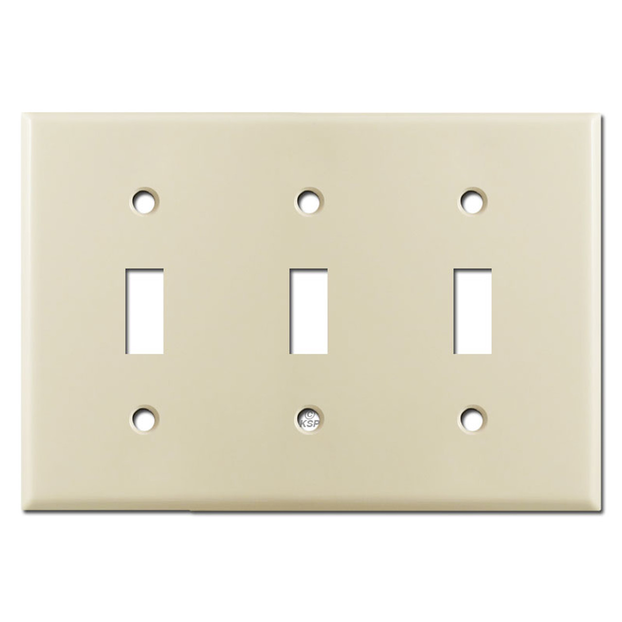 3 Toggle Switch Cover Ivory Kyle Switch Plates