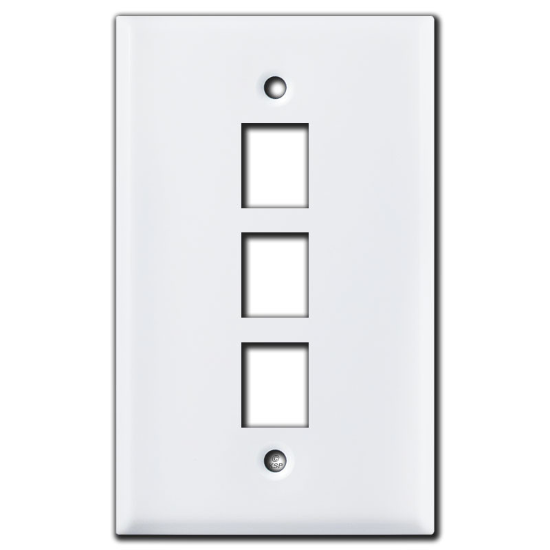 3 Telephone Jack Covers White Kyle Switch Plates