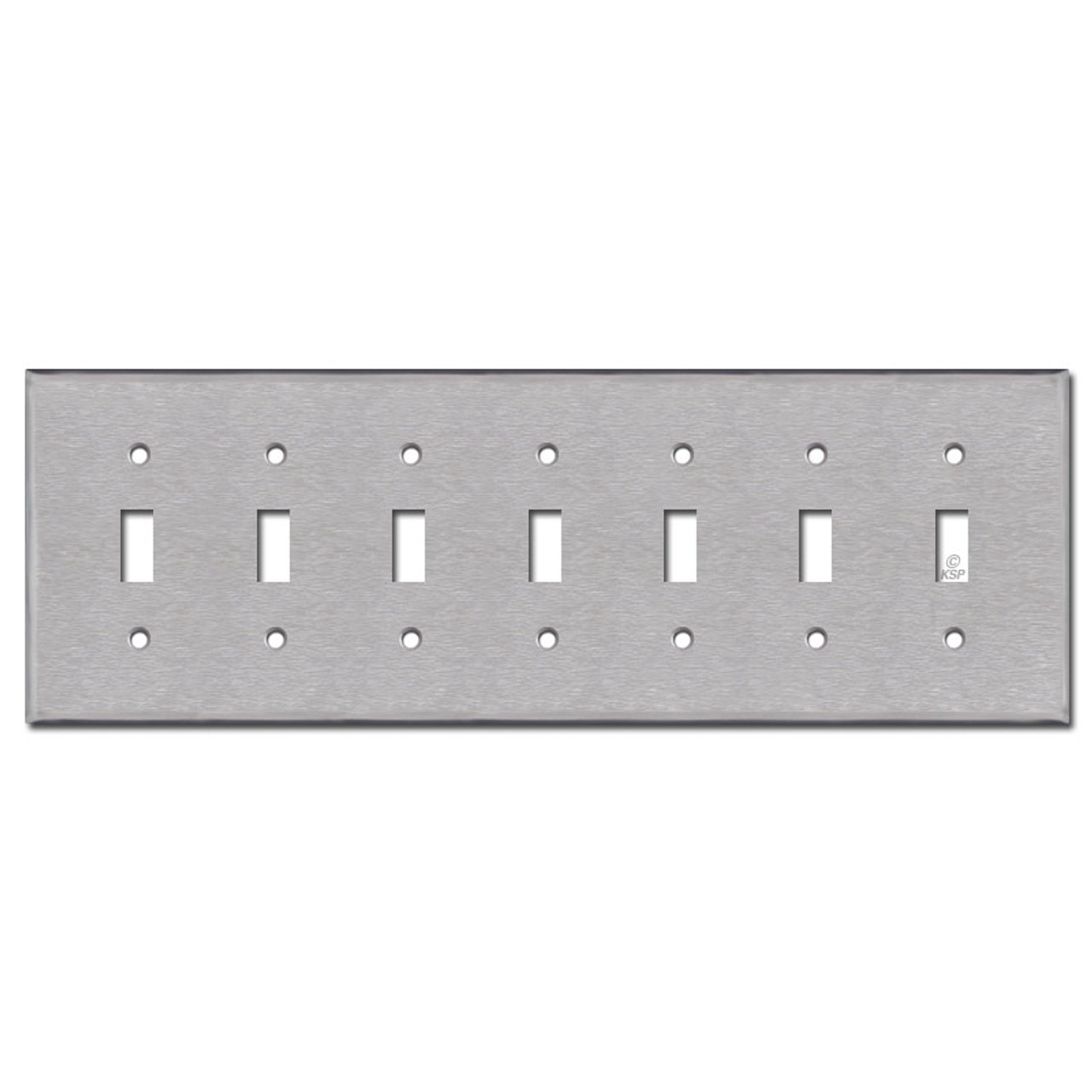 Seven Toggle Switch Covers Satin Stainless Steel Seven Toggle Switch Covers Satin Stainless Steel