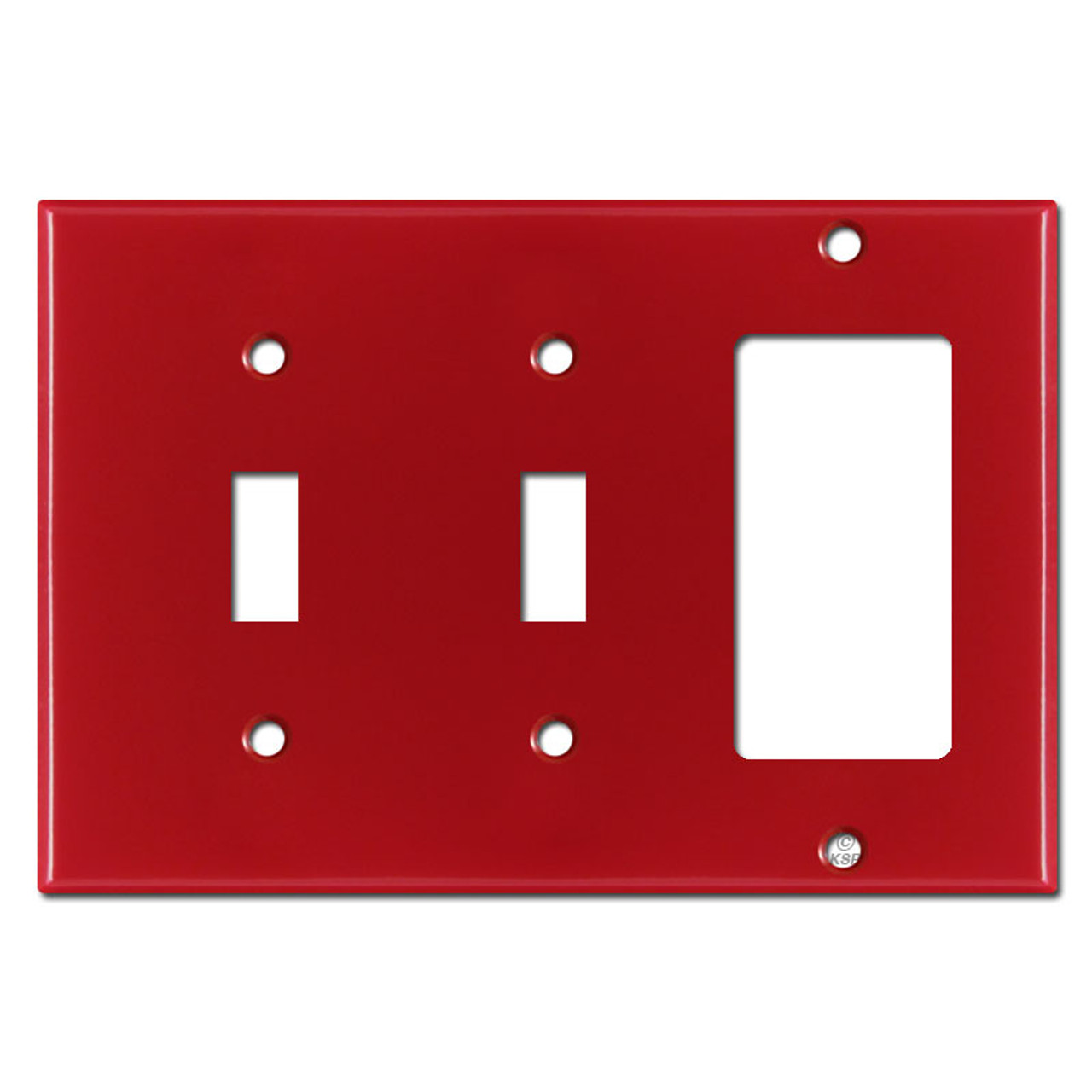 Double Toggle Single Rocker Wall Plate Red Kyle Switch Plates