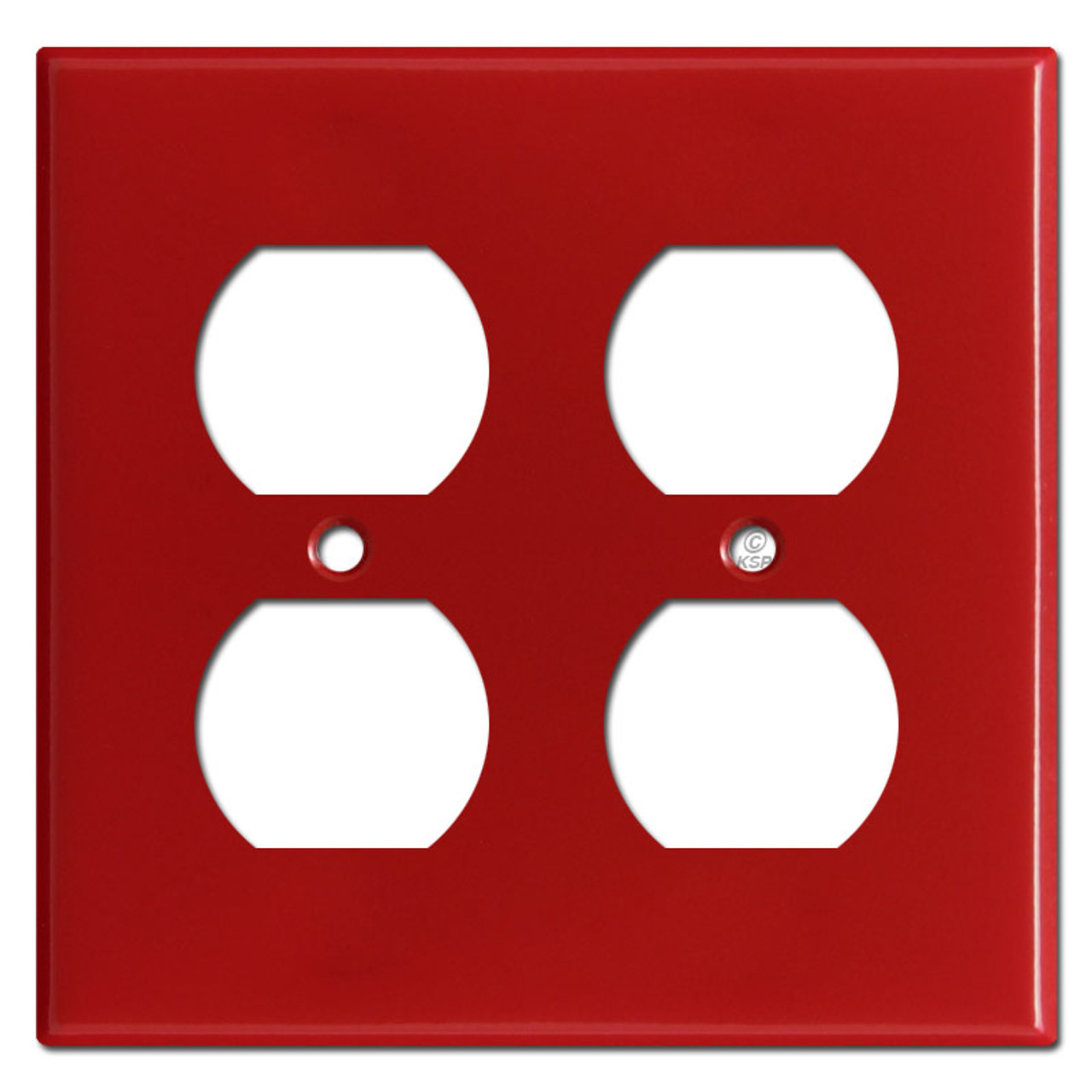 2 Duplex Outlet Cover Red Kyle Switch Plates