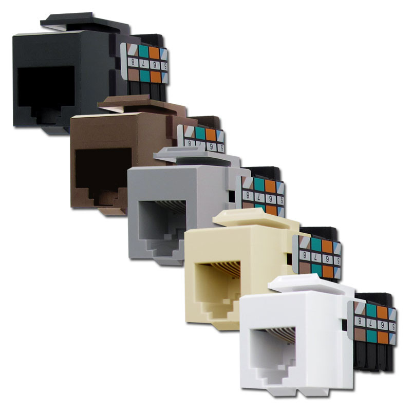 Leviton RJ45 USOC QuickPort Frame Phone Jacks 41108-Rx8