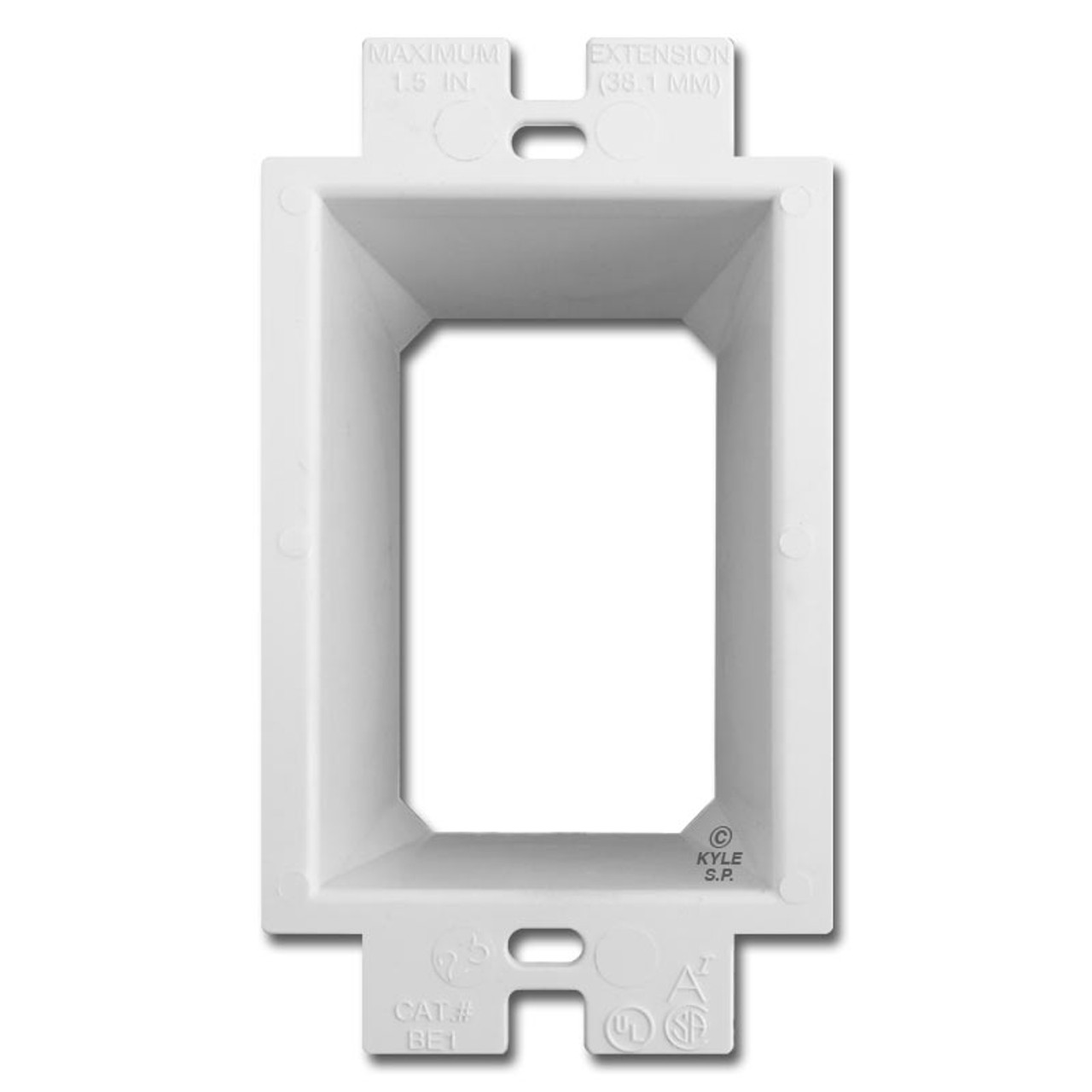 Plastic Box Extender Goof Ring - Raise Deep Outlet Up 1.5'' To Surface