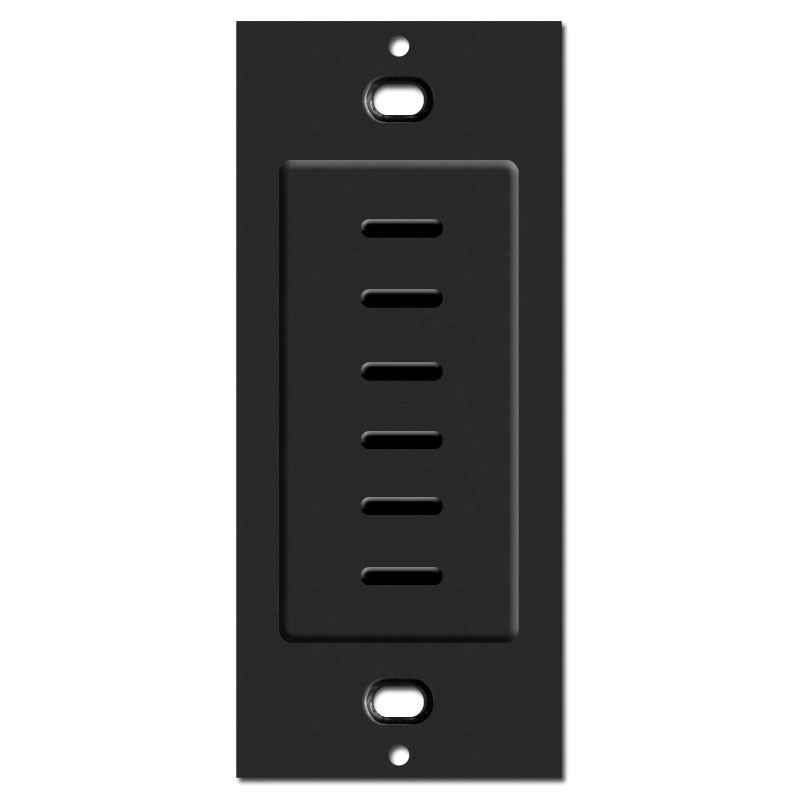 Ultra 6 Button Touch-Plate Low Volt Switches - Black