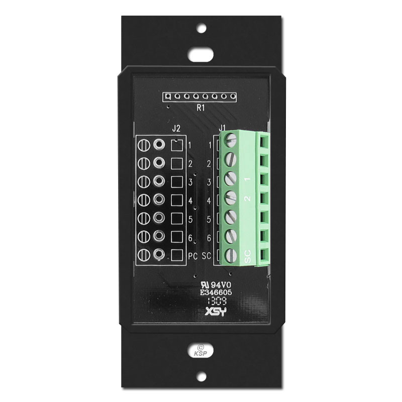 Ultra 6 Button Touch-Plate Low Volt Switches - Black