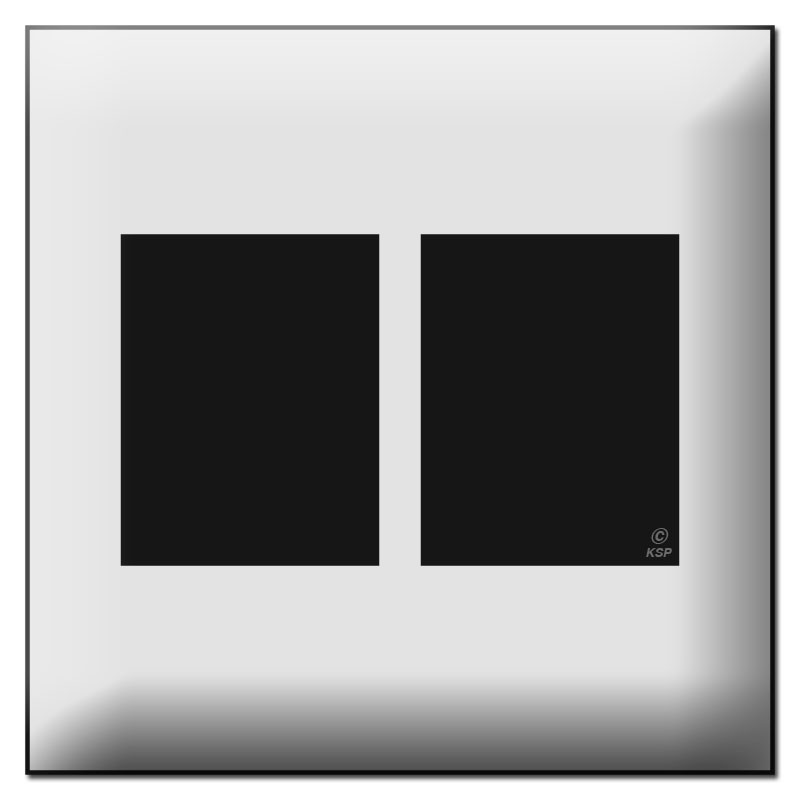 Touch Plate Classic Double Gang Low Voltage Switch Plate