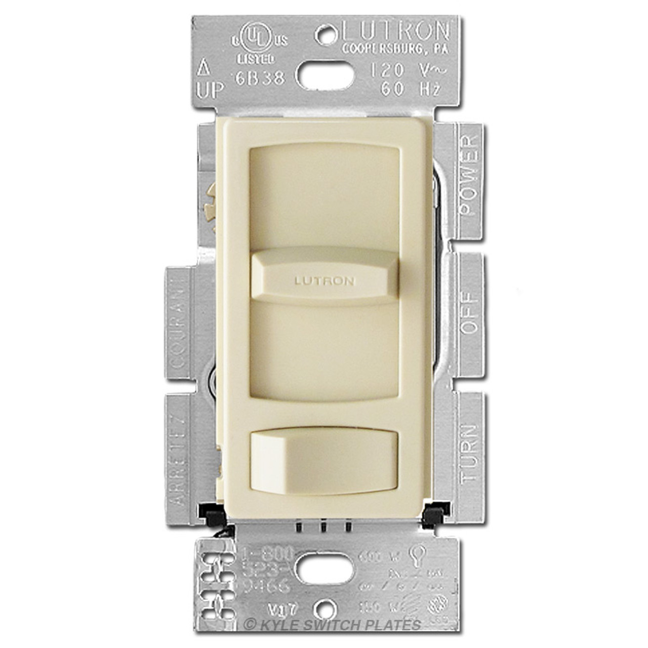 Lutron Skylark Contour CTCL-153P-IV Dimmer Slide Light Switch 150w CFL/LED IVORY 