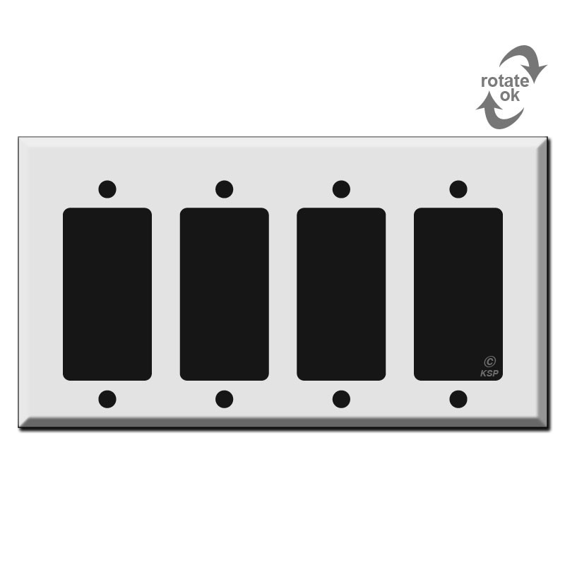Glow In The Dark Light Switch Stickers – Mixed Shapes Circle Square Rectangle Rocker – 10mm – UK Made