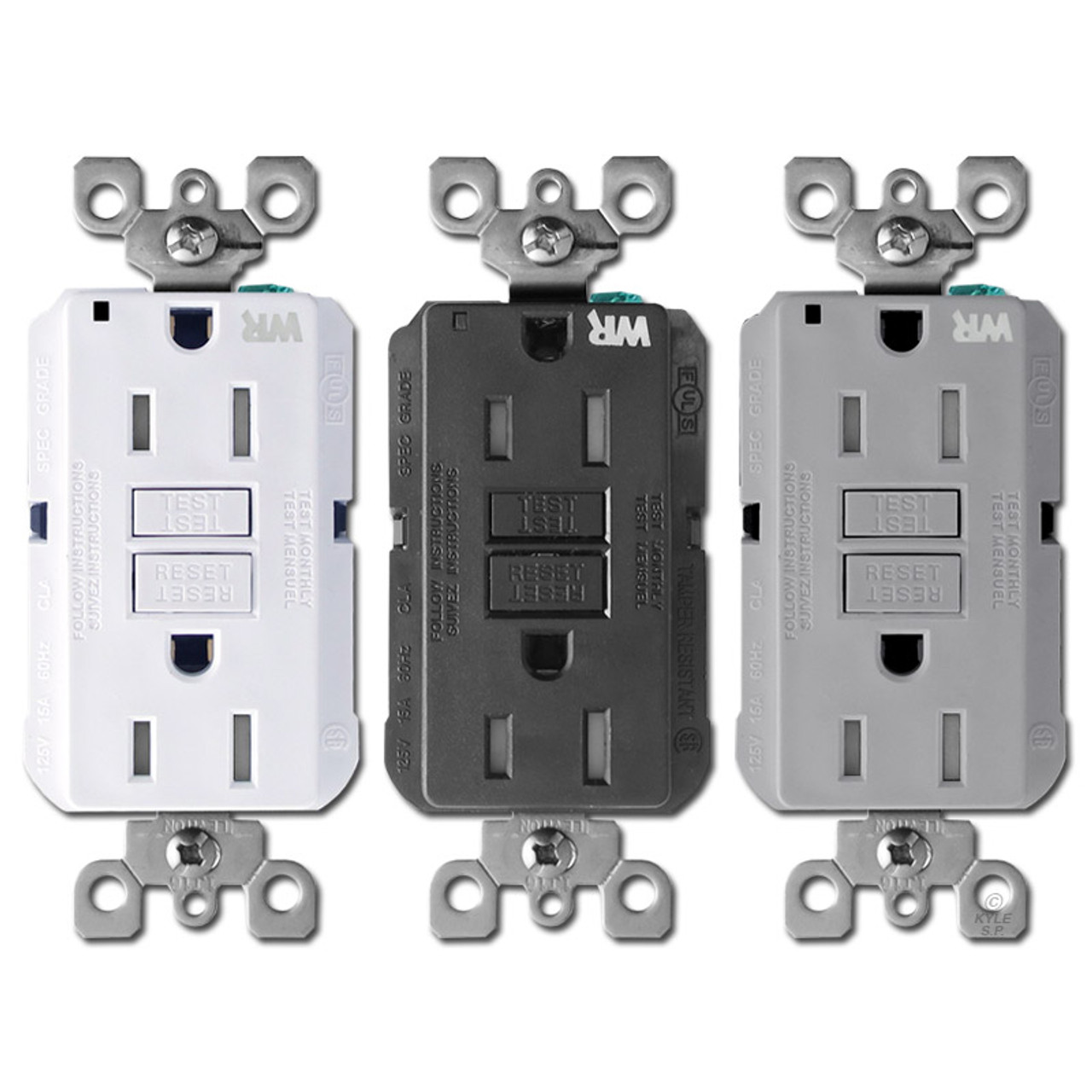 Lam Discrepantie Socialisme Outdoor GFCI Outlets - Leviton Decora 15A Tamper Resistant GFWT1