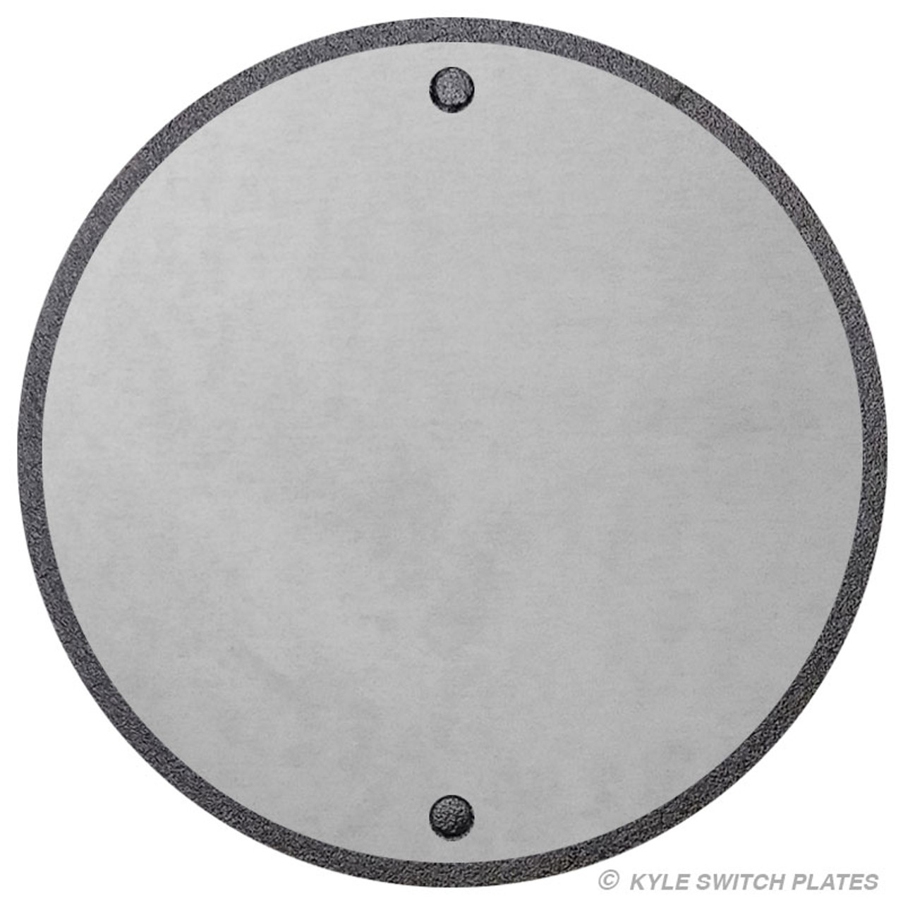Outdoor 4'' Round Blank Wall Plate Cover - Aluminum