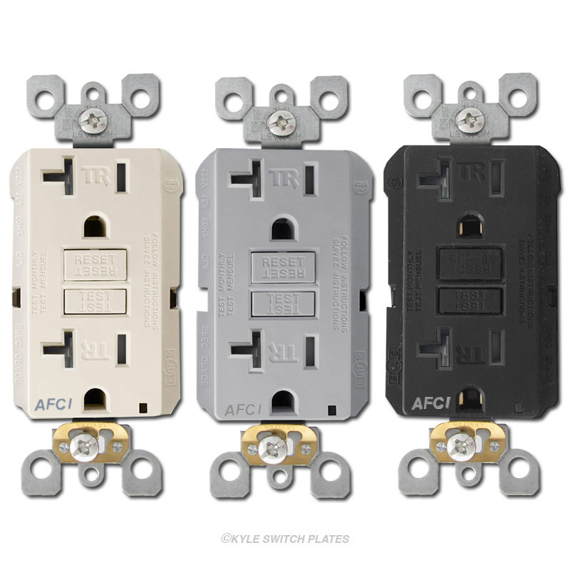 AFCI Outlets Leviton 20A Tamper Resistant AFTR2