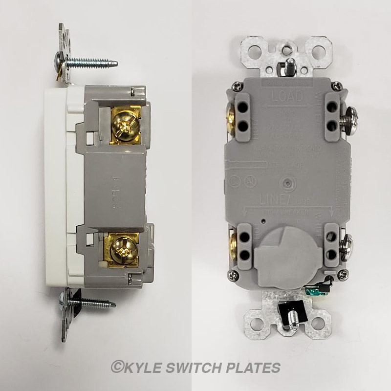 Gray 20A GFCI Outlet | Kyle Switch Plates