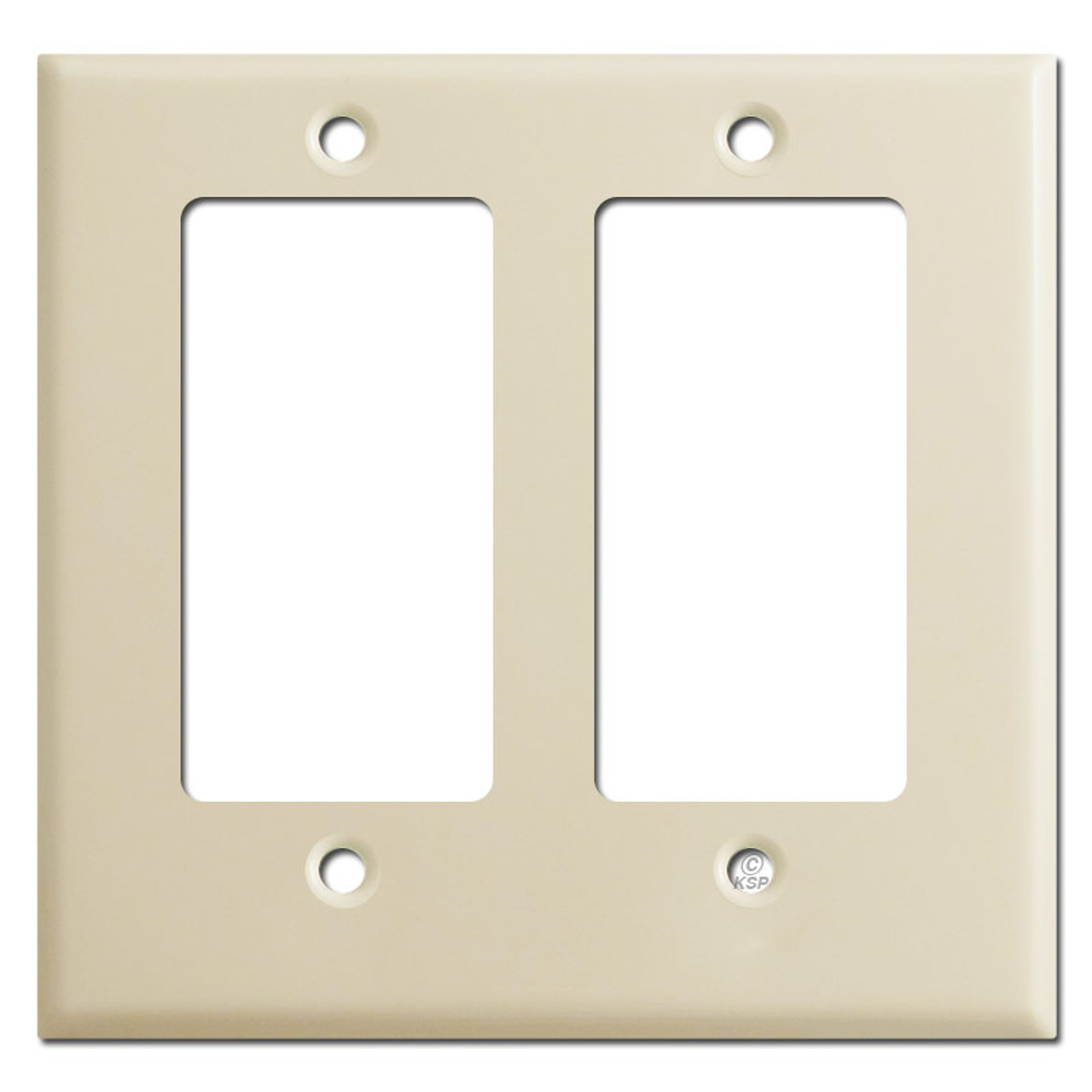Half Short Trim 2 Decora GFI Wall Switch Plate - Ivory | Kyle Switch Plates