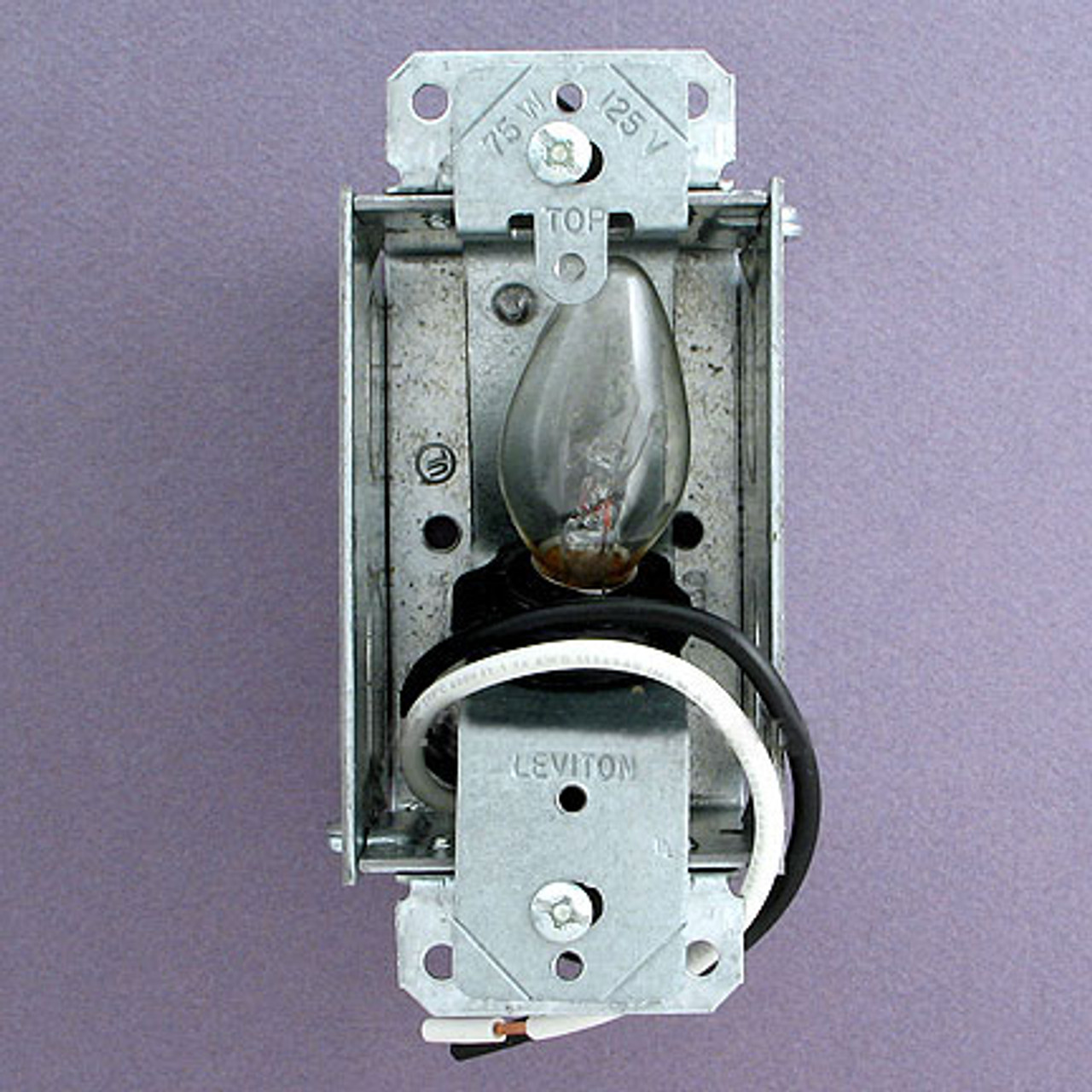 Night Light Lampholder Assembly with 4 Watt Bulb Leviton