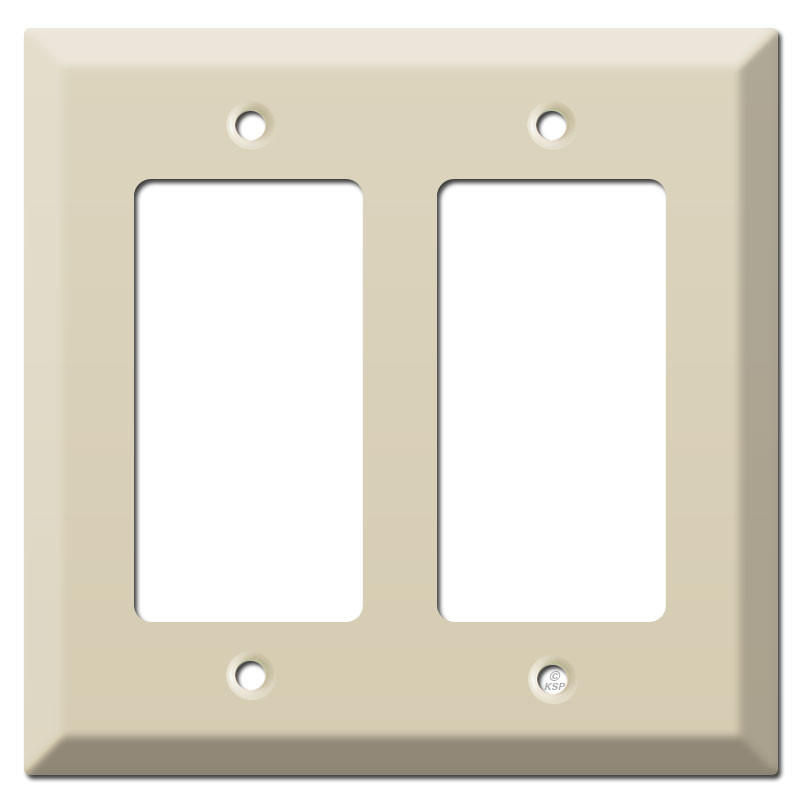 Deep 2 Decor Outlet Rocker Switch Wall Plate - Ivory