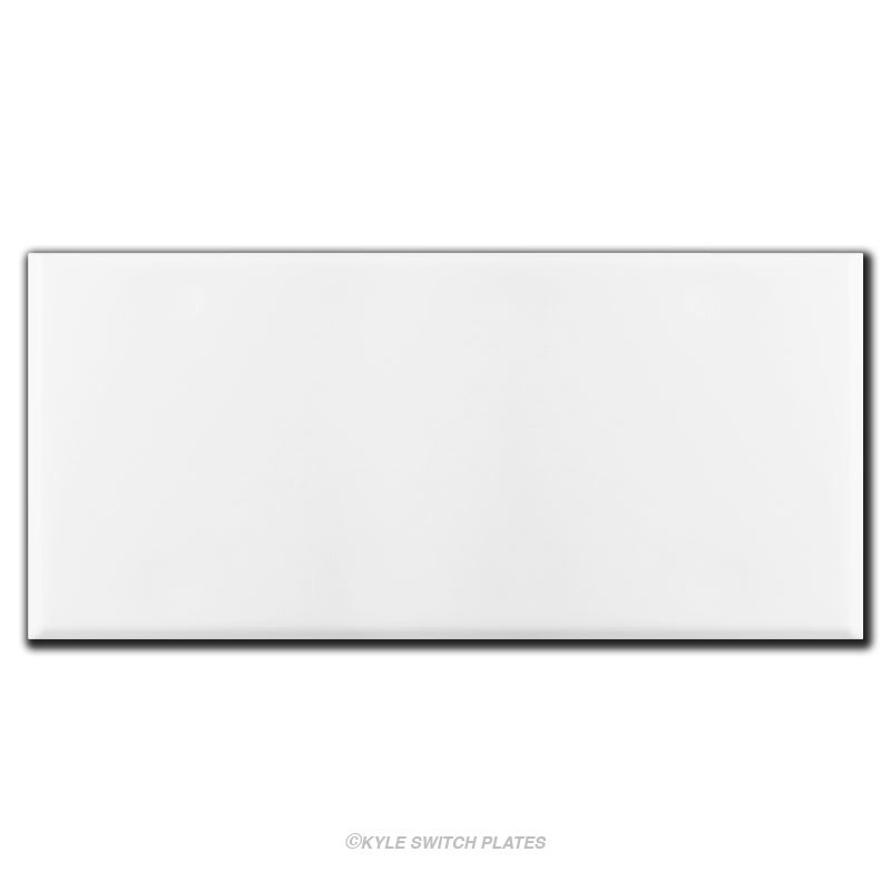 Jumbo 5.5'' x 11.5'' All Blank No Hole Switch Plate - White | Kyle