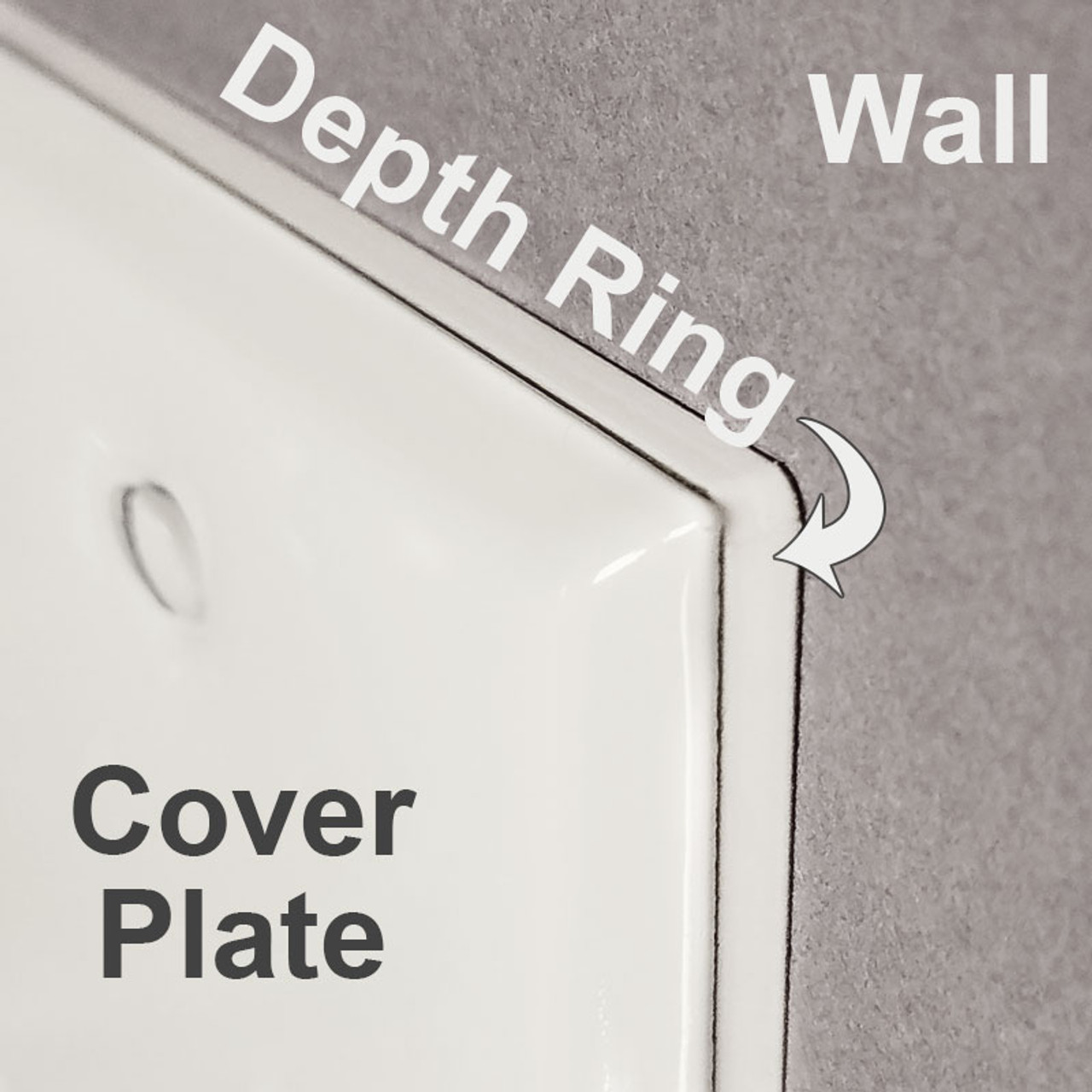 Depth Ring Wall Plate Extenders - 1 Gang
