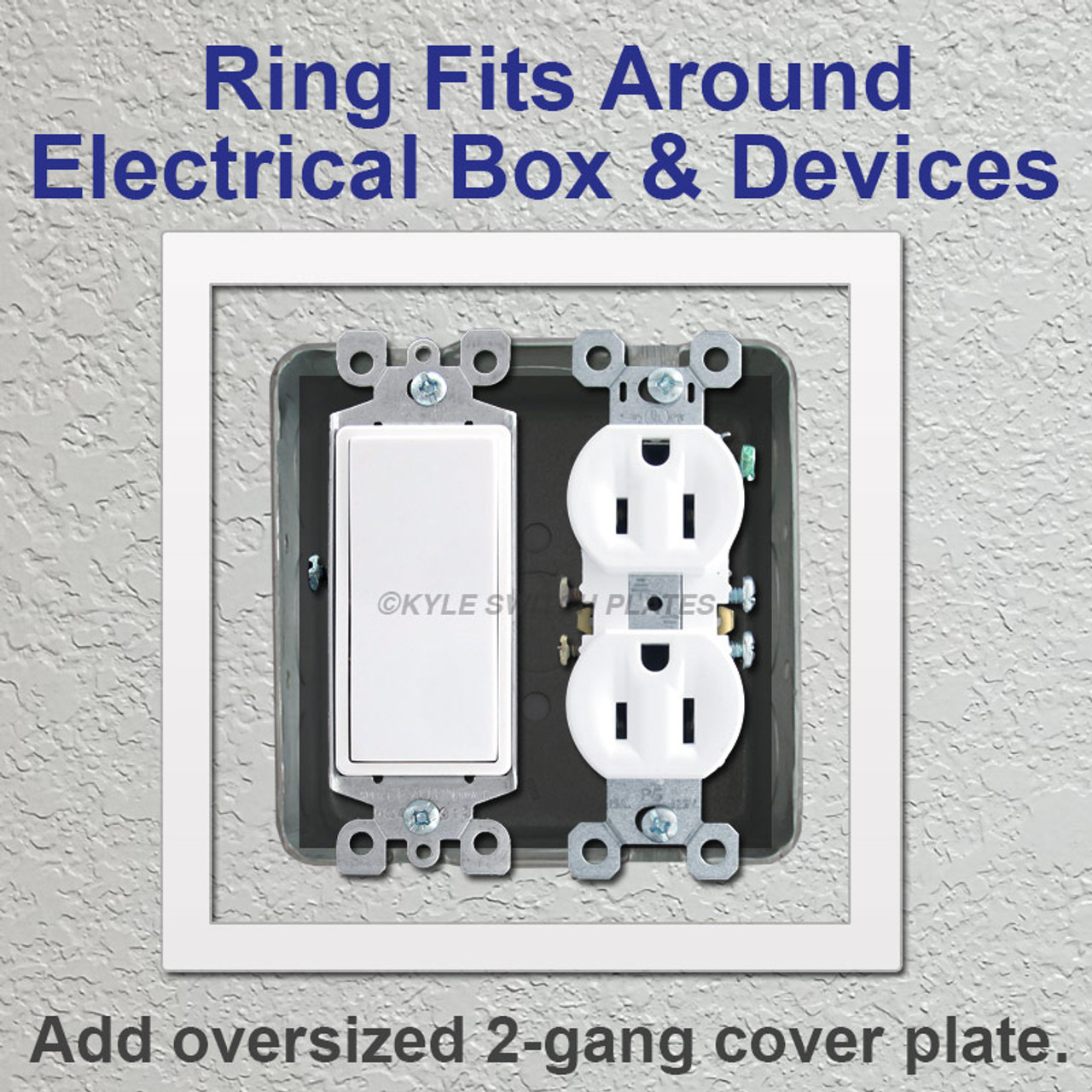 Plastic Box Extender Goof Ring - Raise Deep Outlet Up 1.5'' To Surface