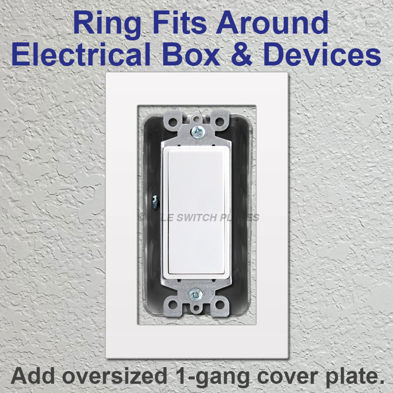 Oversized Gap Fixer Wall Plate Depth Extender Ring - 1 Gang