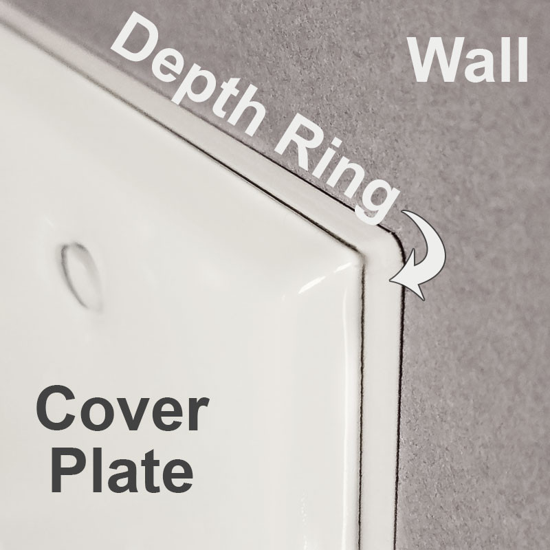 Extra Deep Wall Plate Extender Depth Ring 1 Gang Kyle Switch Plates