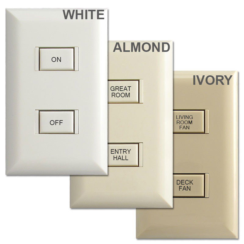Low Voltage 2-Button Engraving Touch Plate 5002 Switches
