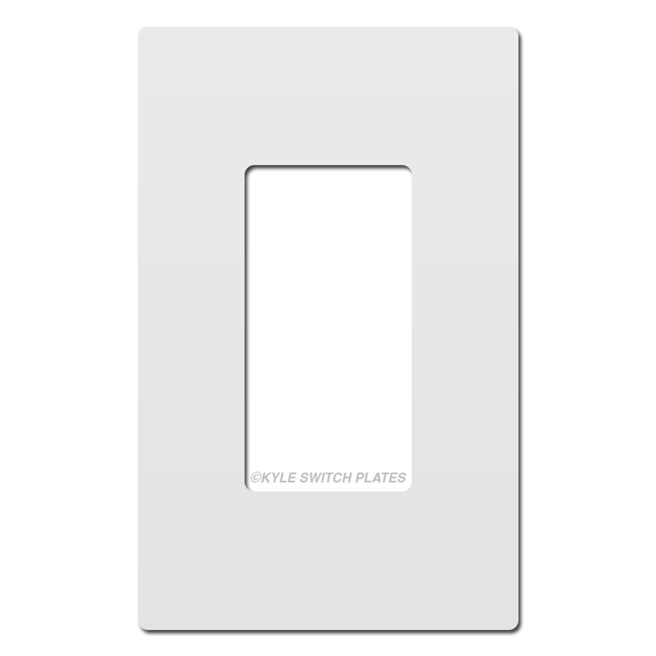 screwless light switch white