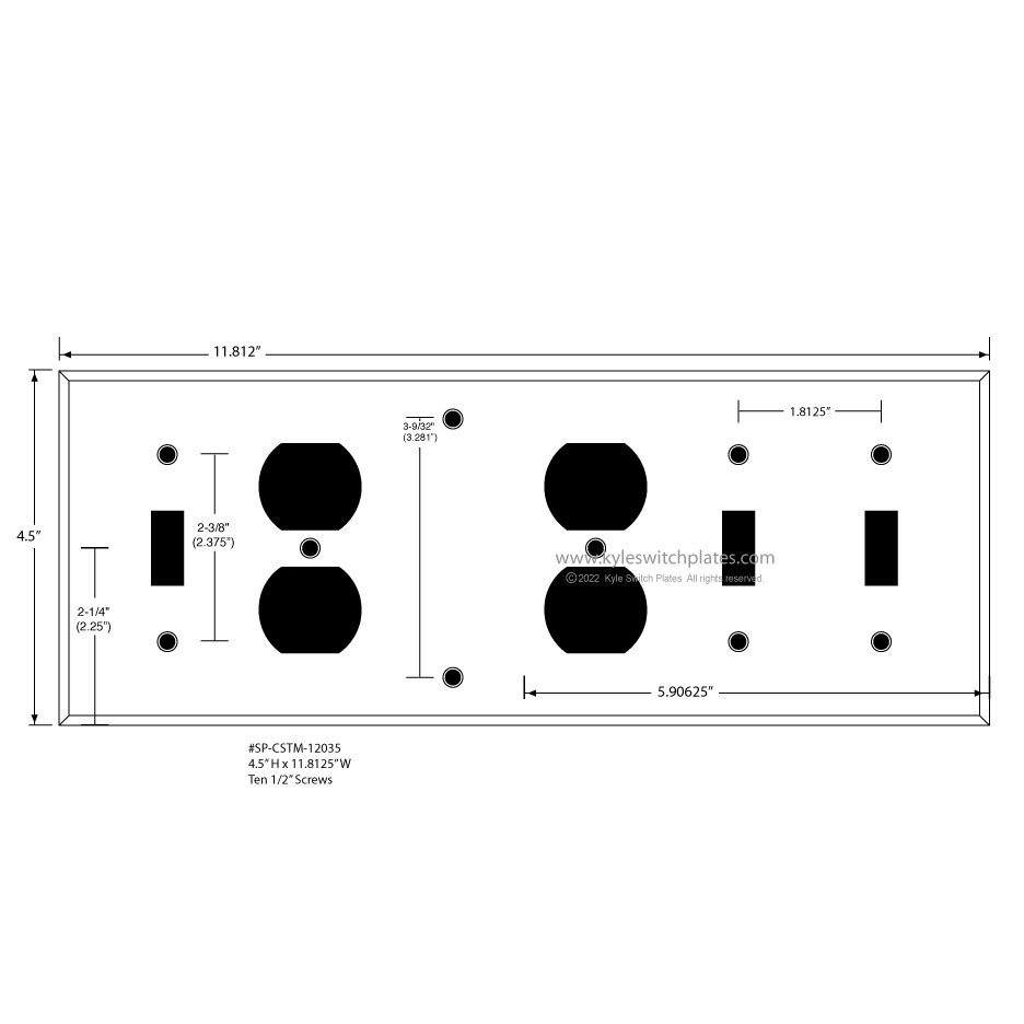 Custom Wall Switch Plate SP-CSTM-12035 | Kyle Switch Plates
