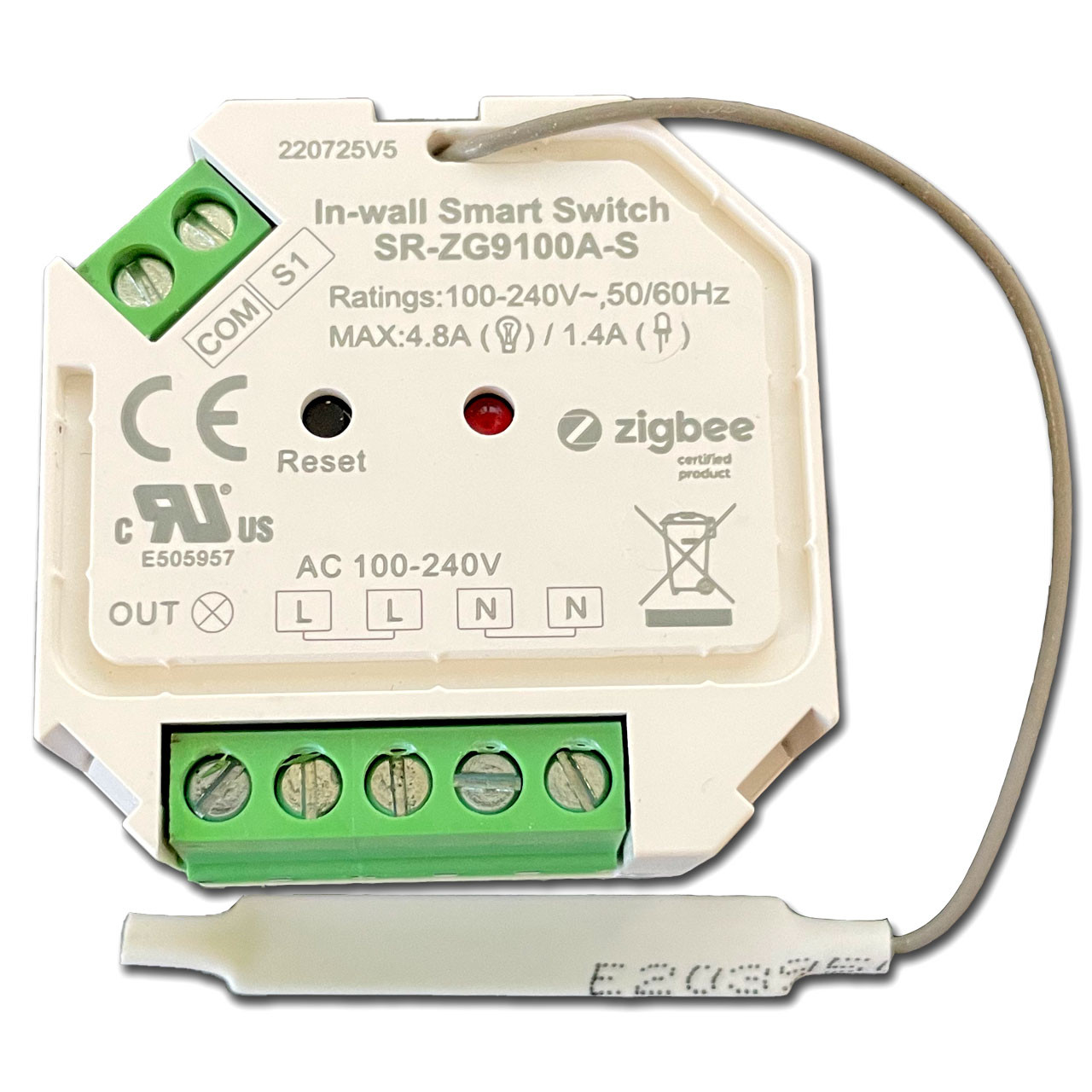 Mini Touch-Plate Low Voltage Powered Relay - Zigbee Wireless Control