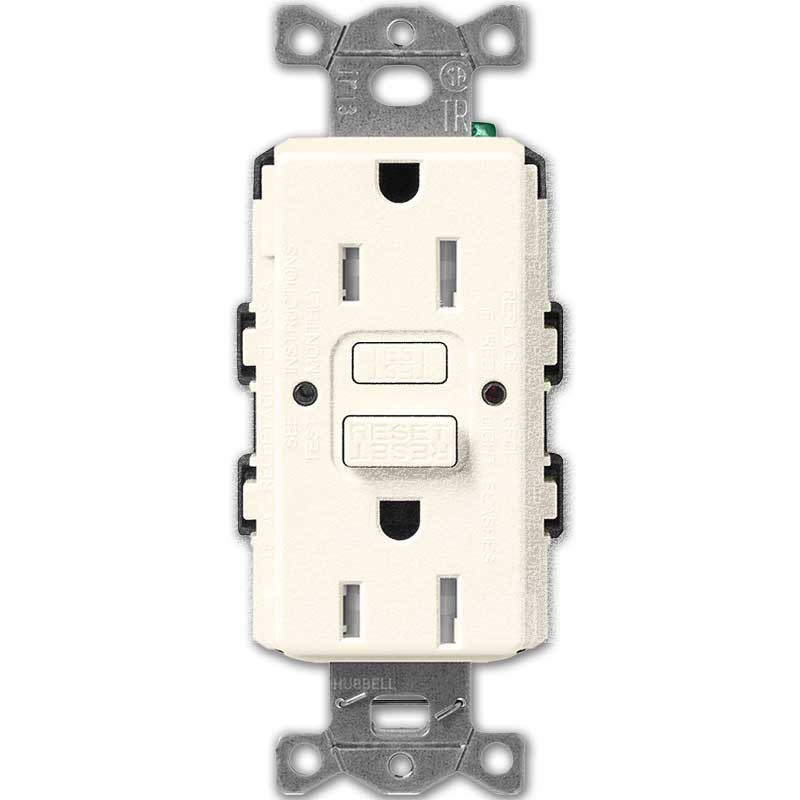 Tamper Resistant 15A GFCI Receptacle Lutron - Satin Biscuit | Kyle