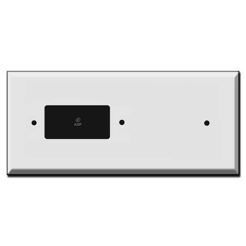 Oversized Sideways Tandem Decora Outlet + Blank Wall Plate Covers