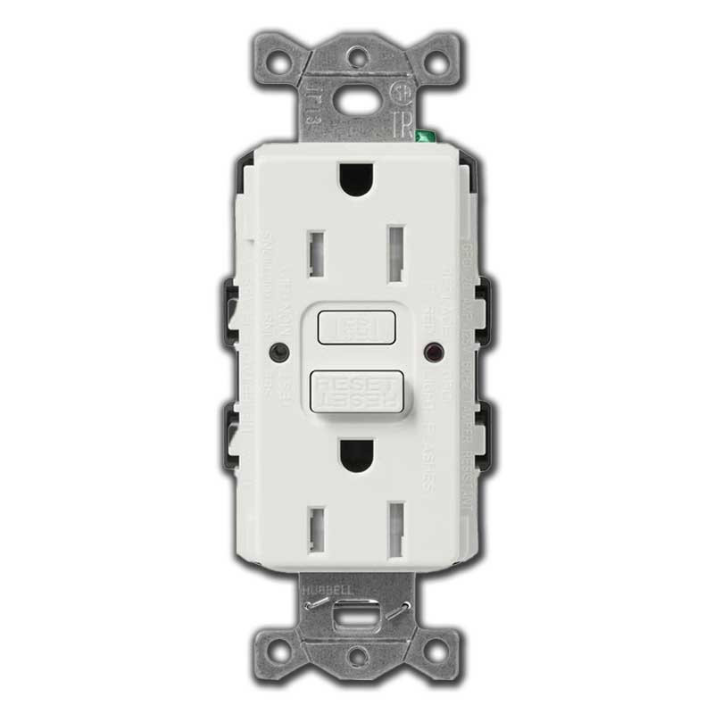 GFI Outlet 15A Tamper Resistant Lutron - Satin Lunar Gray