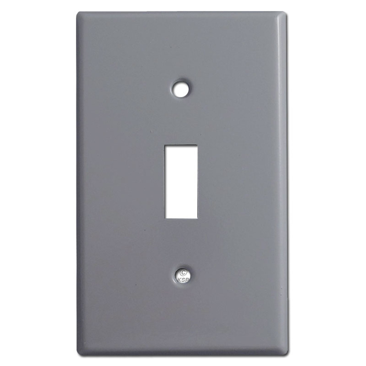 1 Toggle Switchplates Gray Kyle Switch Plates