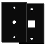 black outlet covers