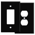 black outlet covers