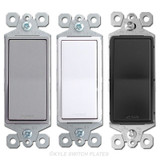 3 Stacked Single Pole Decora Rocker Switches Leviton 1755